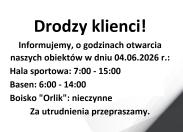Drodzy klienci!
