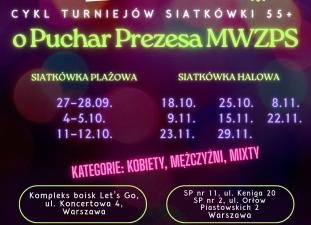 Cykl Turniejów Siatkówki 55+ o Puchar Prezesa MWZPS