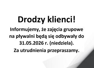 Drodzy klienci!