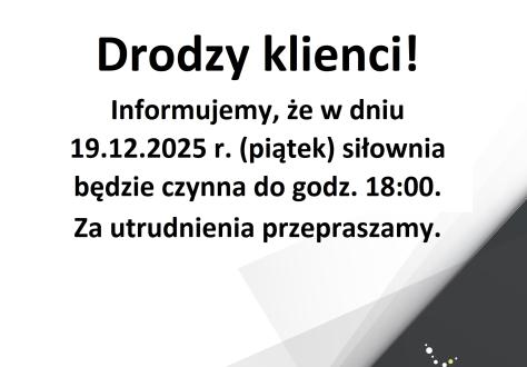 Drodzy klienci!