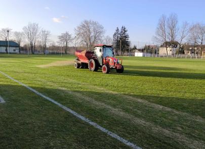 Prace konserwatorskie na Stadionie im. Kazimierza Jedynaka
