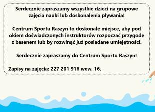 Nauka i doskonalenie pływania w CSR