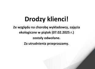 Drodzy klienci!