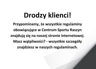 Drodzy klienci!