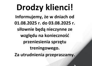 Drodzy klienci!