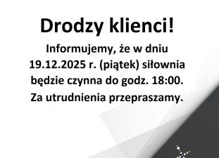 Drodzy klienci!