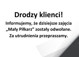 Drodzy klienci!