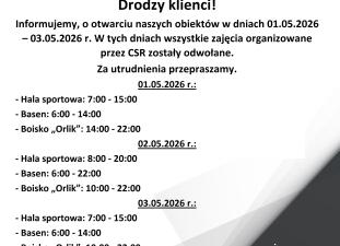 Drodzy klienci!