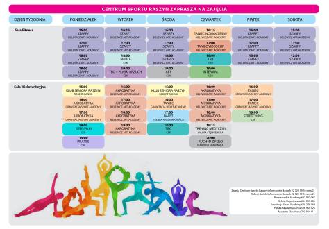 Hala Sportowa CSR - Grafik Zajęć