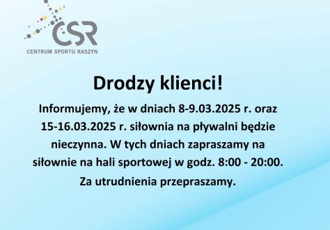 Drodzy klienci!