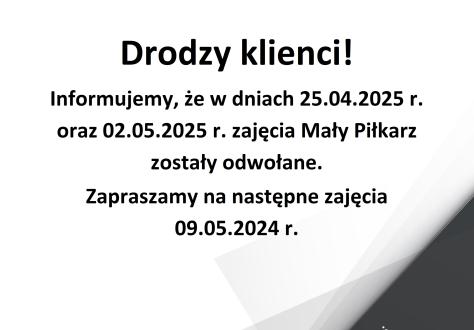 Drodzy klienci!
