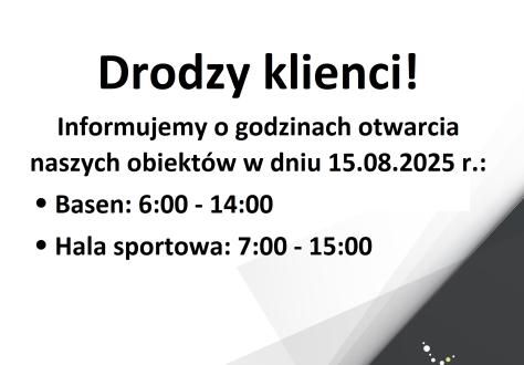 Drodzy klienci!