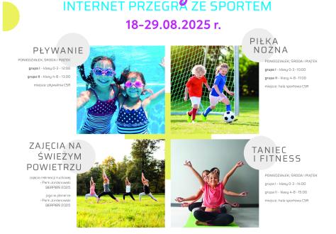 W wakacje internet przegra ze sportem