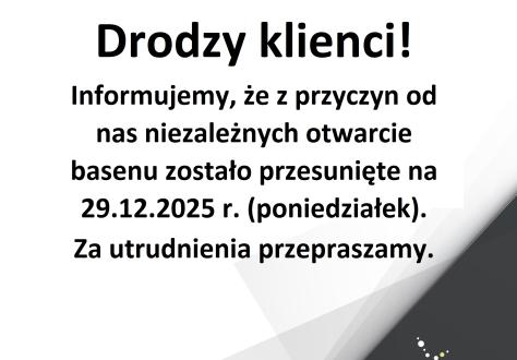 Drodzy klienci!