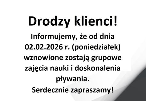 Drodzy klienci!