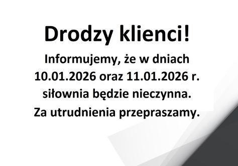 Drodzy klienci!