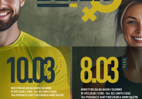 Dzień Kobiet i Dzień Mężczyzn w Centrum Sportu Raszyn!