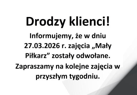 Drodzy klienci!