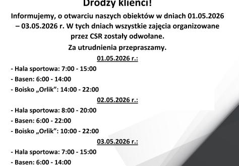 Drodzy klienci!