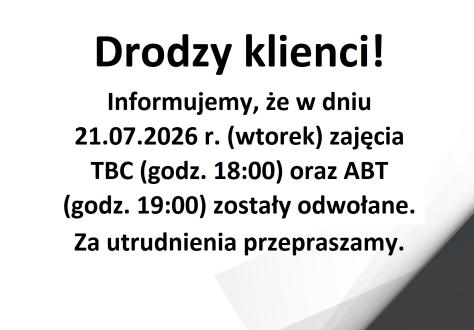 Drodzy klienci!