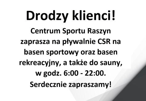 Drodzy klienci!